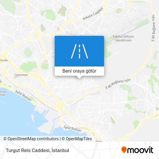 Turgut Reis Caddesi harita