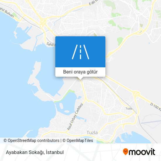 Ayabakan Sokağı harita