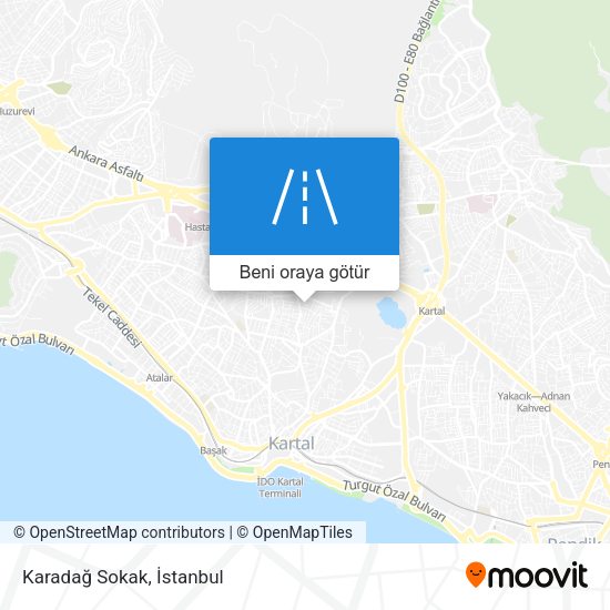 Karadağ Sokak harita