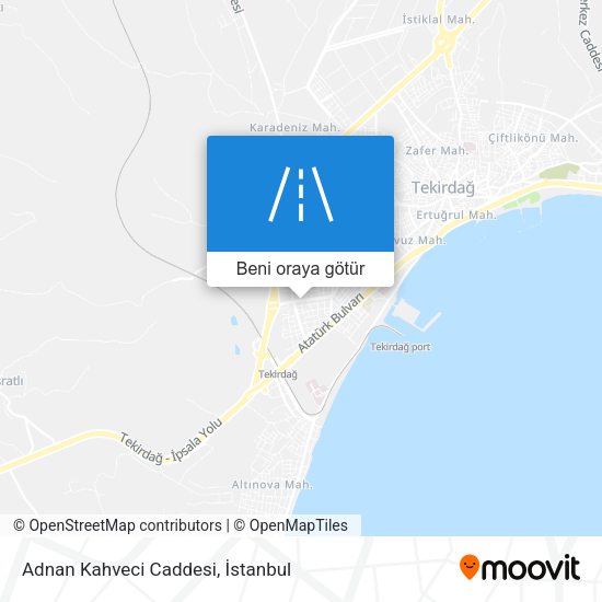 Adnan Kahveci Caddesi harita