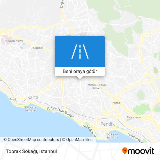 Toprak Sokağı harita