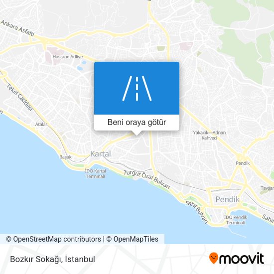 Bozkır Sokağı harita
