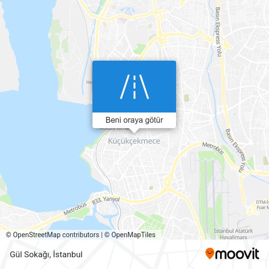 Gül Sokağı harita