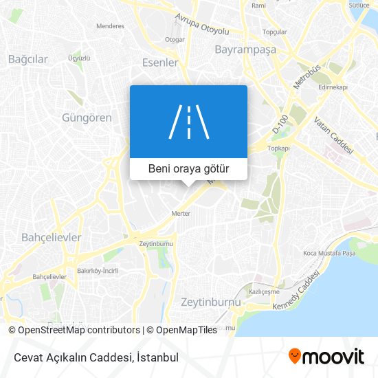 Cevat Açıkalın Caddesi harita