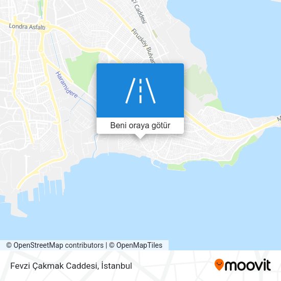 Fevzi Çakmak Caddesi harita