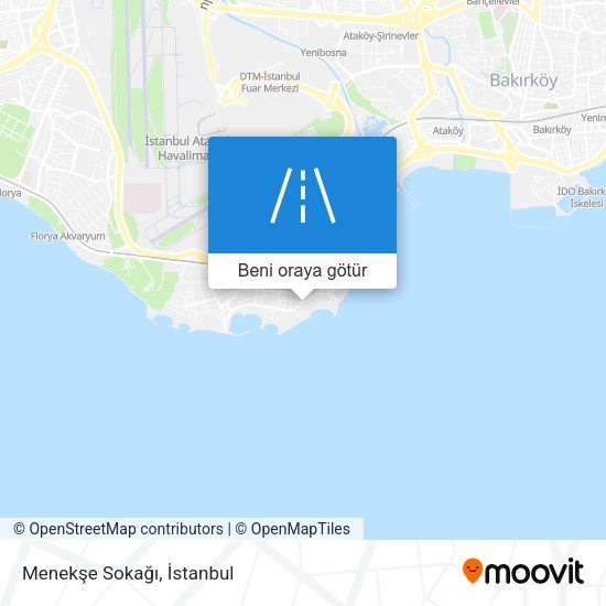 Menekşe Sokağı harita