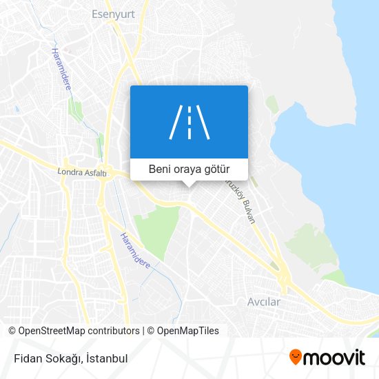 Fidan Sokağı harita