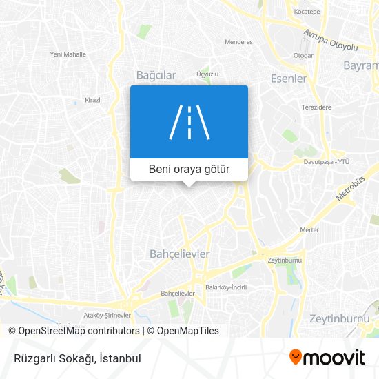Rüzgarlı Sokağı harita