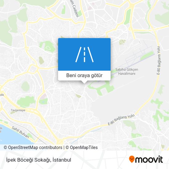 İpek Böceği Sokağı harita