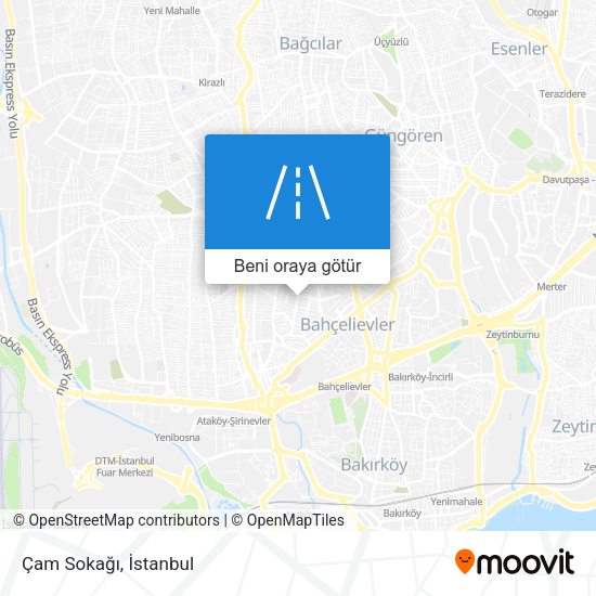 Çam Sokağı harita