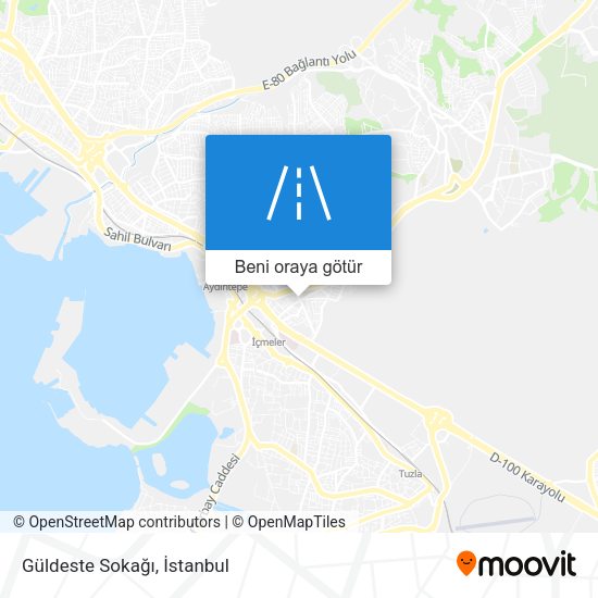 Güldeste Sokağı harita
