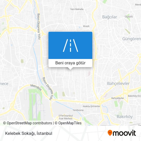 Kelebek Sokağı harita