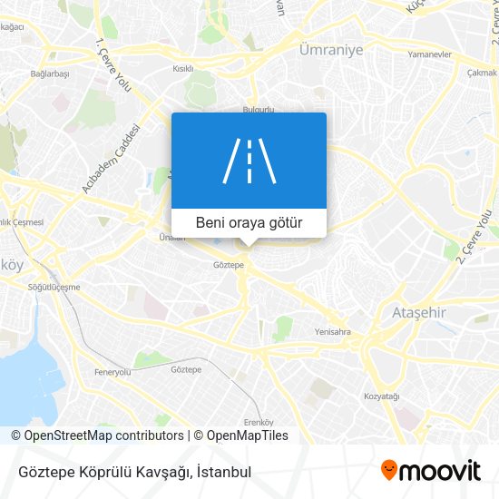 Göztepe Köprülü Kavşağı harita