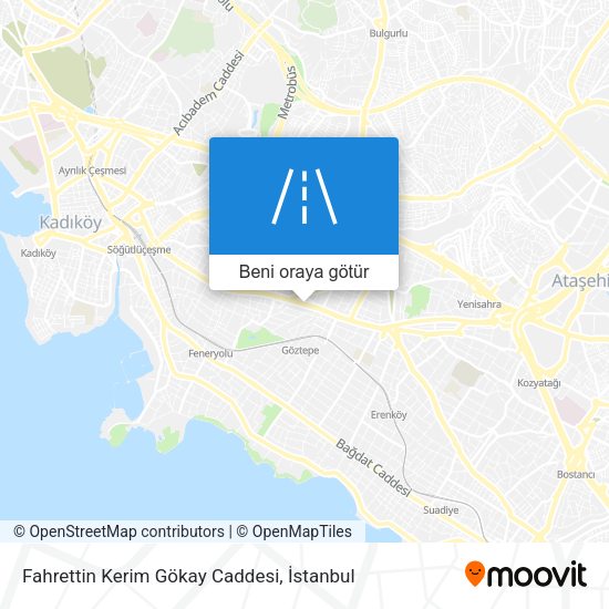Fahrettin Kerim Gökay Caddesi harita