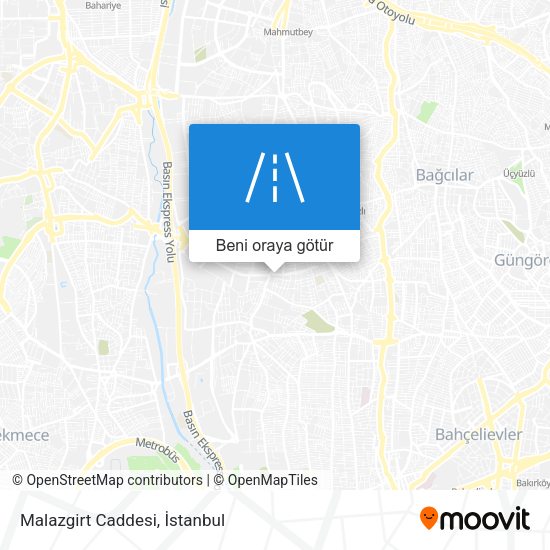 Malazgirt Caddesi harita