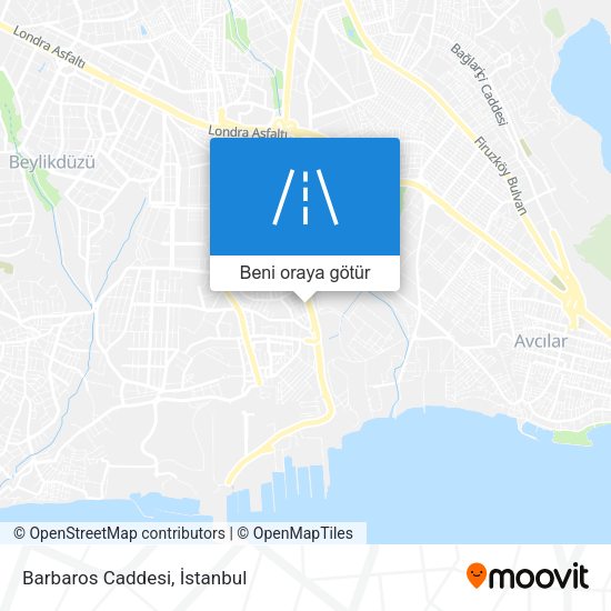 Barbaros Caddesi harita