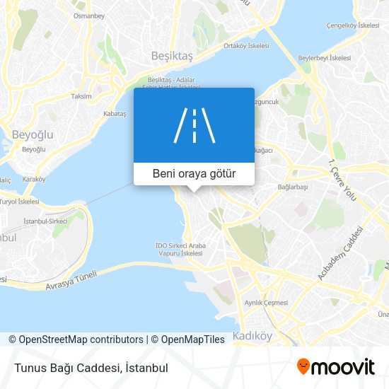 Tunus Bağı Caddesi harita
