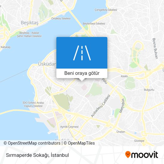 Sırmaperde Sokağı harita
