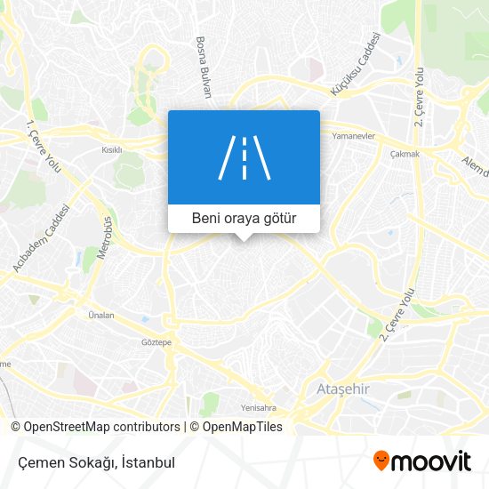 Çemen Sokağı harita