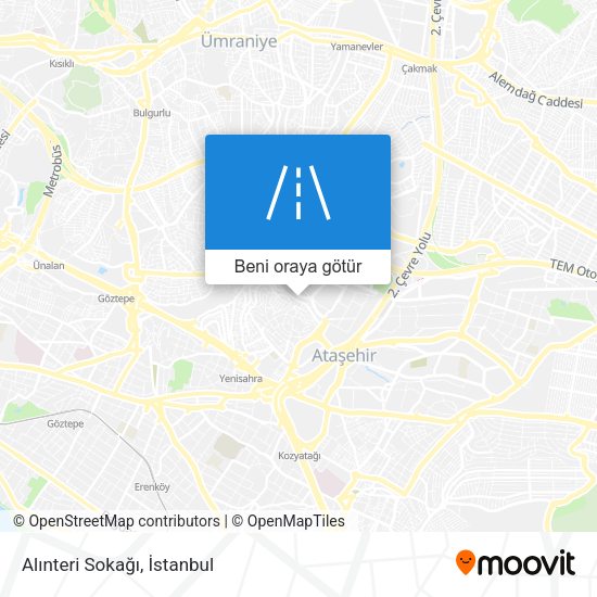 Alınteri Sokağı harita
