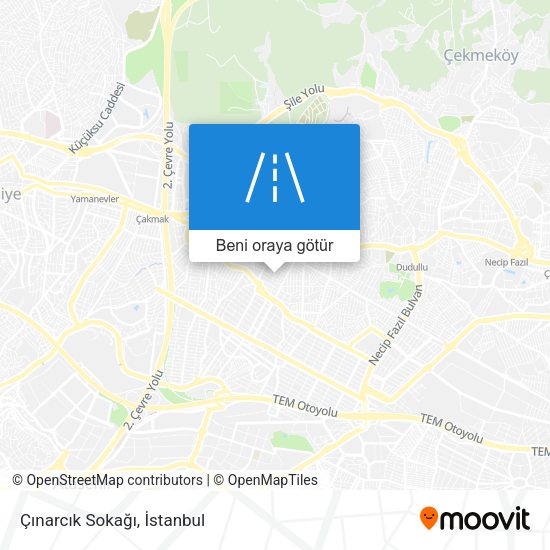 Çınarcık Sokağı harita