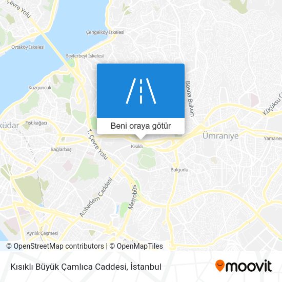 Kısıklı Büyük Çamlıca Caddesi harita
