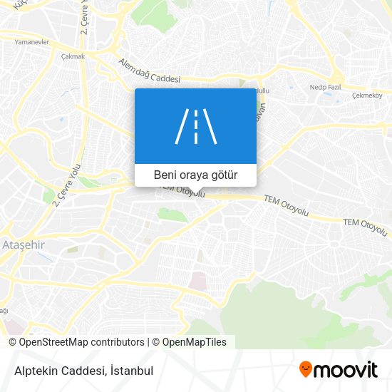 Alptekin Caddesi harita