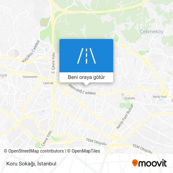 Koru Sokağı harita