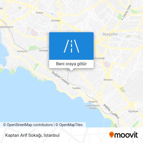Kaptan Arif Sokağı harita