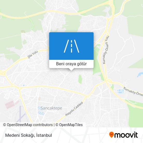Medeni Sokağı harita