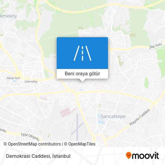 Demokrasi Caddesi harita
