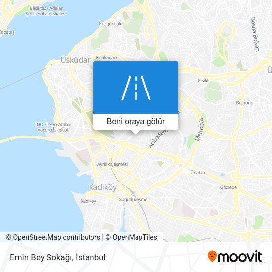 Emin Bey Sokağı harita