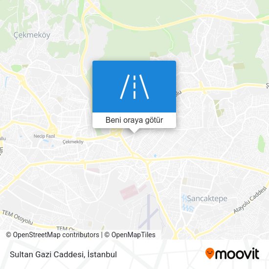 Sultan Gazi Caddesi harita