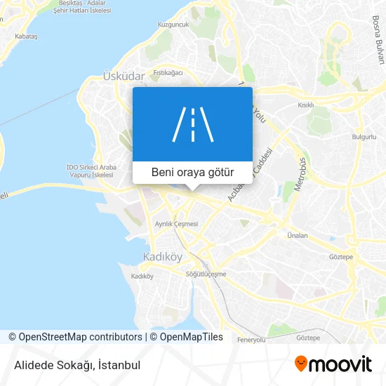 Alidede Sokağı harita