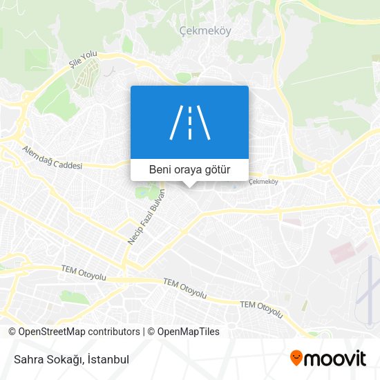 Sahra Sokağı harita