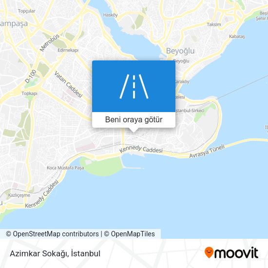 Azimkar Sokağı harita