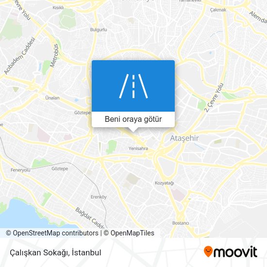 Çalışkan Sokağı harita