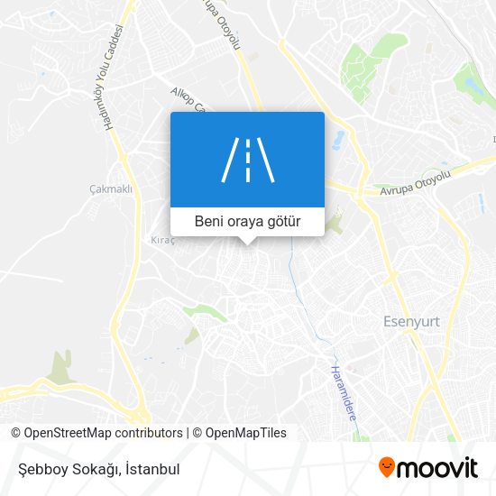 Şebboy Sokağı harita