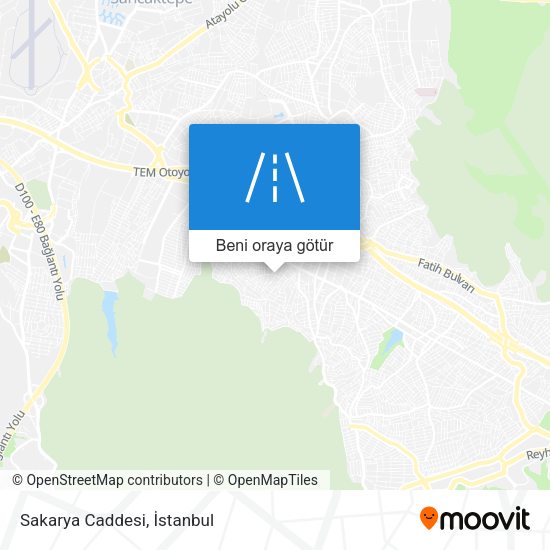 Sakarya Caddesi harita