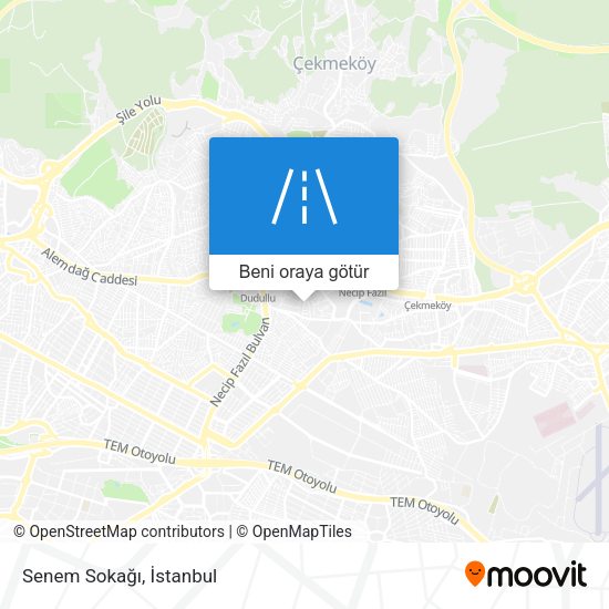 Senem Sokağı harita