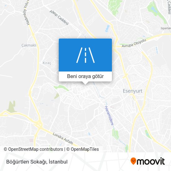 Böğürtlen Sokağı harita