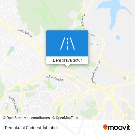 Demokrasi Caddesi harita