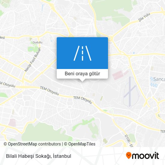 Bilali Habeşi Sokağı harita