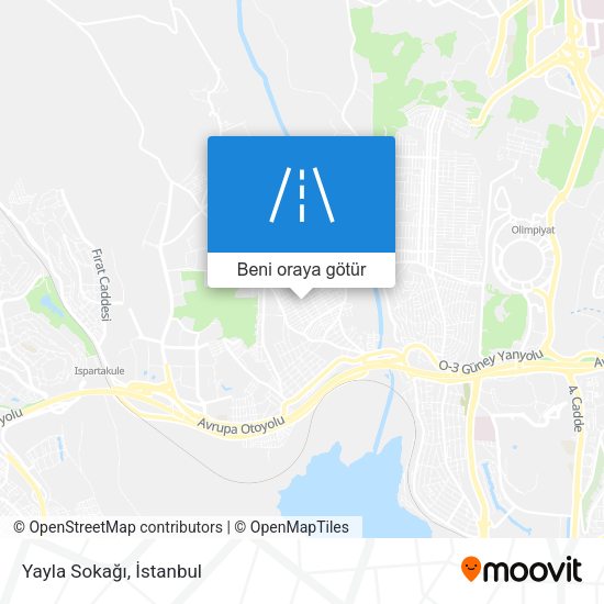 Yayla Sokağı harita