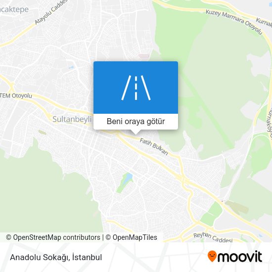 Anadolu Sokağı harita