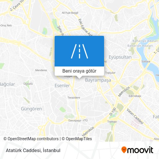 Atatürk Caddesi harita