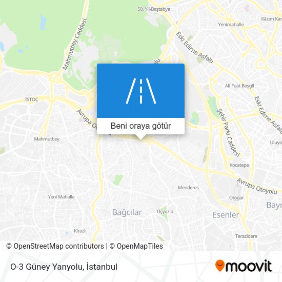O-3 Güney Yanyolu harita