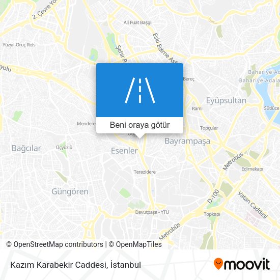 Kazım Karabekir Caddesi harita