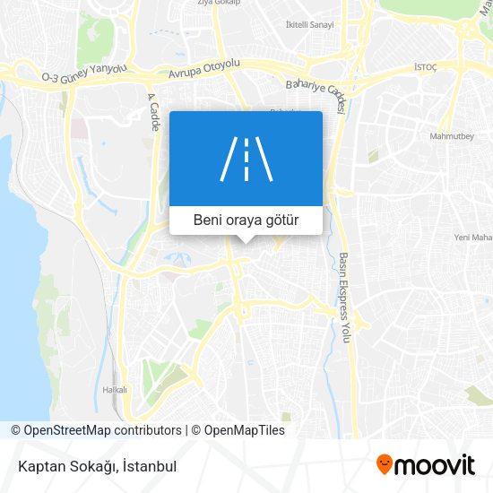 Kaptan Sokağı harita