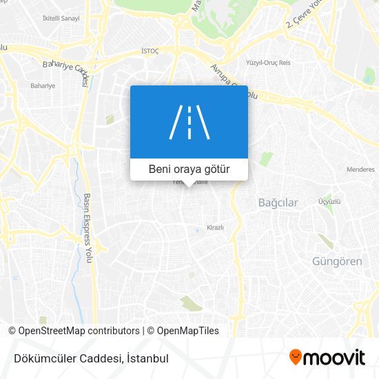 Dökümcüler Caddesi harita